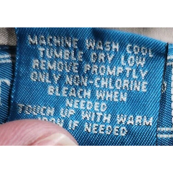 TropiCool Shirt Mens Large Short Sleeves Button Up Tan 4 Pockets Embroider Flaw - Picture 11 of 11